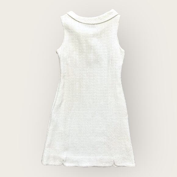 Drew Phillips Fash•ion•iś•ta White Tweed Mini Dress Size 10 - Picture 3 of 8